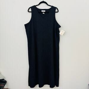 Intimate Essentials Black Sleeveless Evening Dress Women’s Size 1X